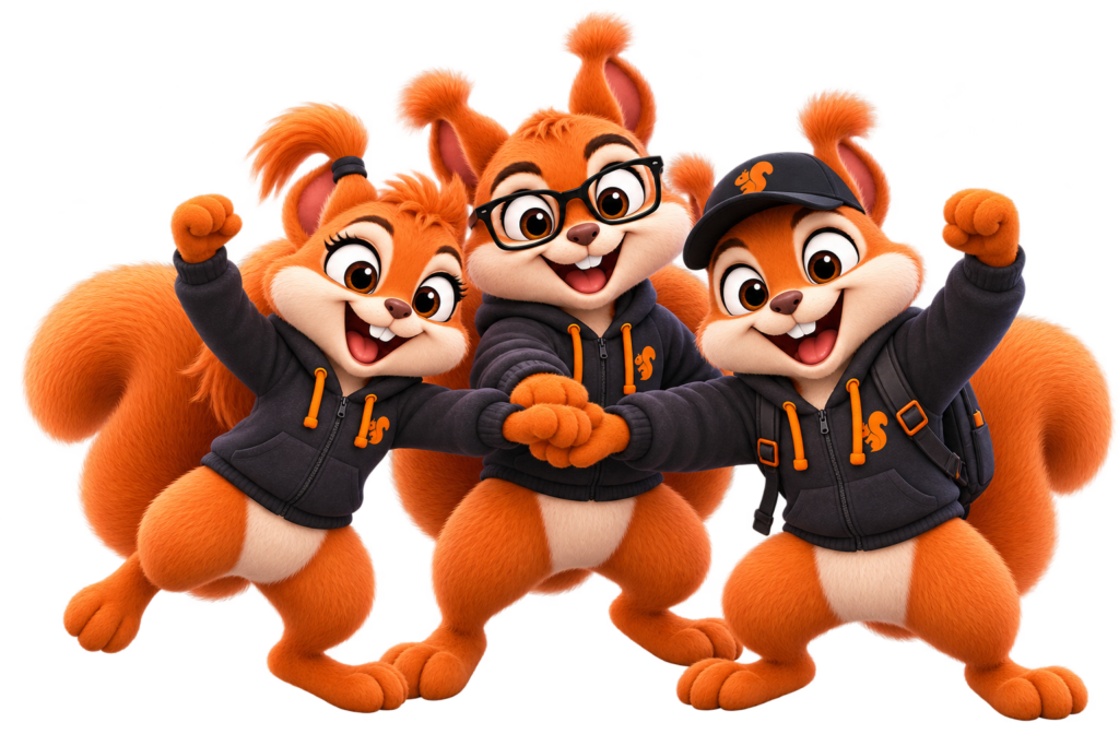 Code Squirrel AI agent mascot for developer placements